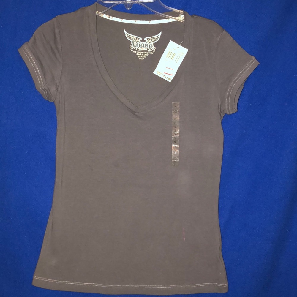 Licorice Grey Tee